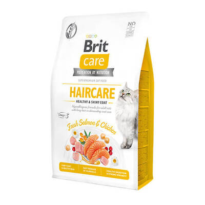 Brit Care Haircare Hypo-Allergenic Deri ve Tüy Sağığı için Tahılsız Yetişkin Kedi Maması 7kg