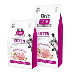 Brit Care Hipoalerjenik Kitten Tahılsız Tavuk ve Hindili Yavru Kedi Maması 7 Kg - Thumbnail