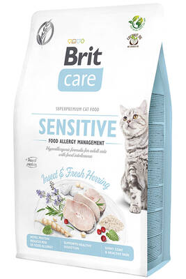 Brit Care Hipoalerjenik Sensitive Ringa Balıklı &Böcekli Tahılsız Hassas Yetişkin Kedi Maması 2 Kg