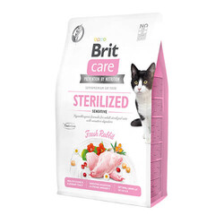 Brit Care Hipoalerjenik Sterilized Sensitive Tavşanlı Tahılsız Kısırlaştırımış Kedi Maması 7 Kg - Thumbnail