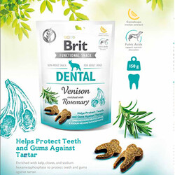 Brit Dental Biberiye Geyik Etli Köpek Diş Sağlığı Ödül 150 Gr - Thumbnail