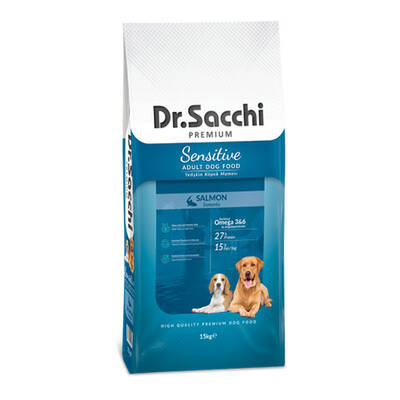 Dr.Sacchi Sensitive Somonlu Yetişkin Köpek Maması15 Kg