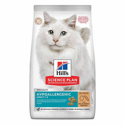 Hill's SCIENCE PLAN Hypo-Allergenic YumurtaLarva Proteinli Yetişkin Kedi Maması 1,5 kg