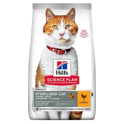 Hills Young Sterilised Tavuklu Kısırlaştırılmış Yetişkin Kedi Maması 10 Kg - Thumbnail