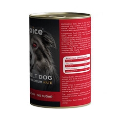 Pro Choice Adult Biftekli Yetişkin Köpek Konservesi 400 Gr - Thumbnail