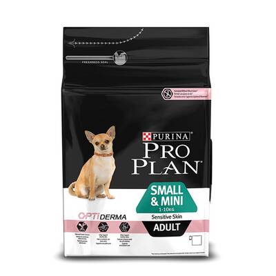 Pro Plan Small & Mini Sensitive Skin Somonlu ve Pirinçli Küçük Irk Yetişkin Köpek Maması 3 Kg
