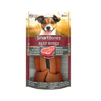 SmartBones Sığır Etli Medium Düğüm Kemik Köpek Ödülü 158 Gr