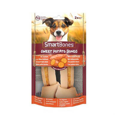 SmartBones Tavuk ve Tatlı Patatesli Medium Düğüm Kemik Köpek Ödülü 2'Li 158 Gr