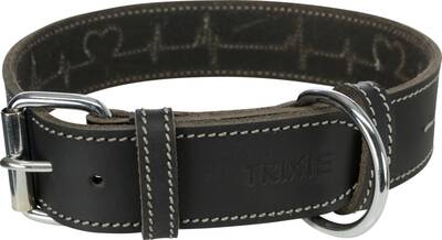 Trixie Köpek Boyun Tasması Kalın Deri L:47-55cm40mm Siyah